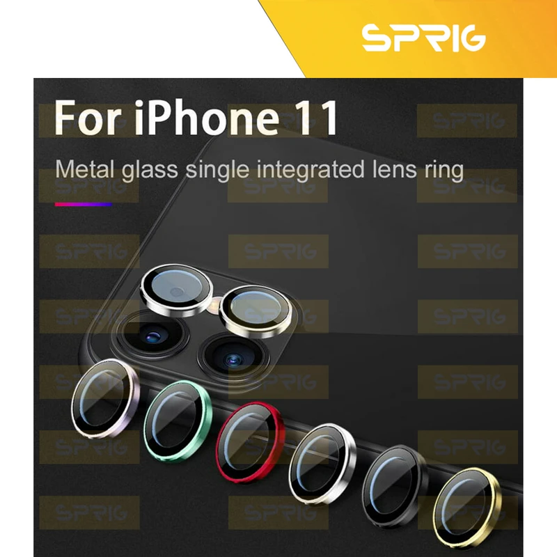محافظ لنز دوربین اسپریگ مدل Metal-Ring مناسب برای گوشی موبایل اپل iPhone 11