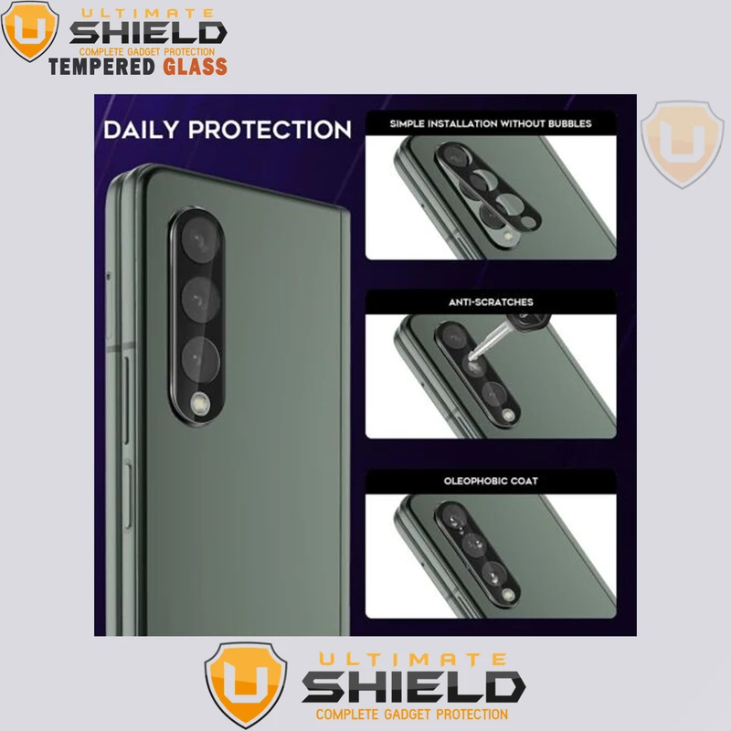 محافظ لنز دوربین آلتیمیت شیلد مدل 3D-UL مناسب برای گوشی موبایل Galaxy Z Fold 3