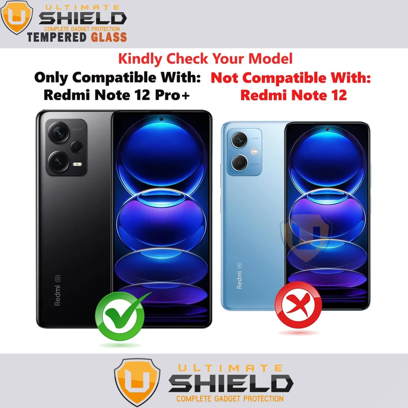 محافظ لنز دوربین آلتیمیت شیلد مدل 3D-UL مناسب برای گوشی موبایل شیائومی Redmi Note 12 Pro Plus 5G