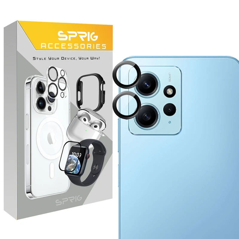 محافظ لنز دوربین اسپریگ مدل Ring Metal مناسب برای گوشی موبایل شیائومی Redmi Note 12 4G