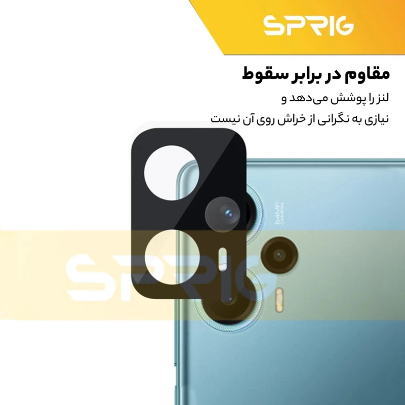 محافظ لنز دوربین اسپریگ مدل 3D-SP مناسب برای گوشی موبایل شیائومی Poco F5 5G