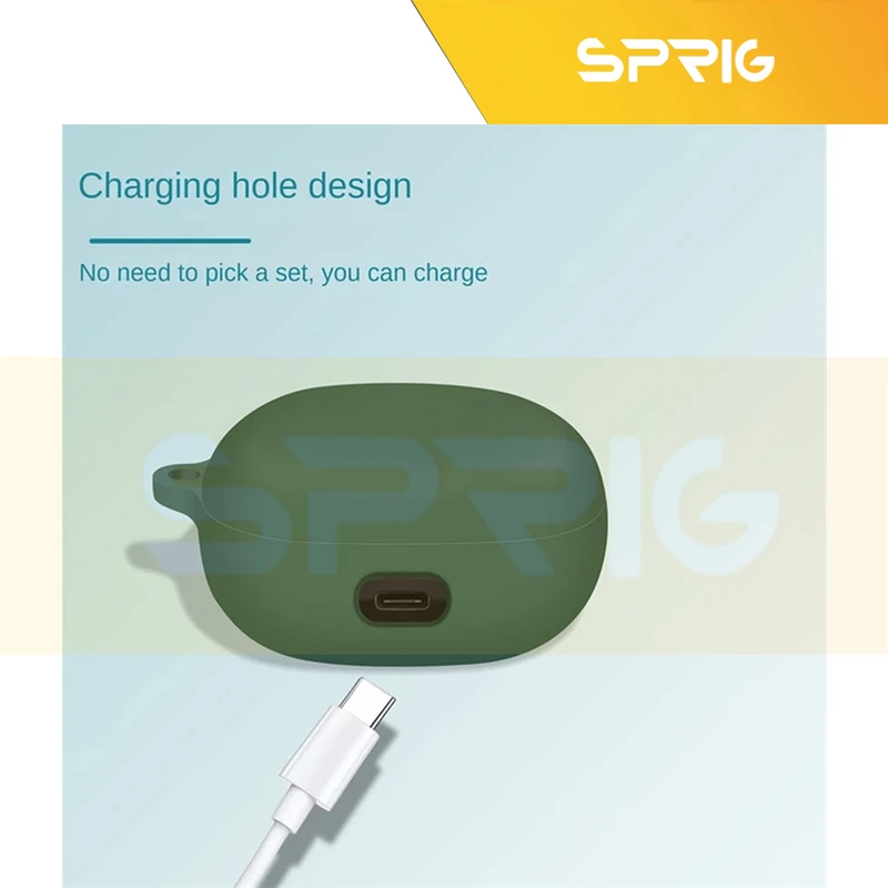 کاور اسپریگ مدل Silicon-SP مناسب برای کیس هدفون بی سیم انکر Soundcore Liberty 4