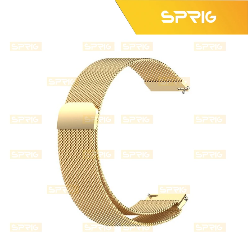بند اسپریگ مدل Milanese STL مناسب برای ساعت هوشمند سامسونگ Galaxy Watch Active 2 40mm / Active 2 44mm / Watch 3 size 41mm / Watch 4 40mm / watch 4 42mm / watch 4 44mm / watch 4 classic 46mm