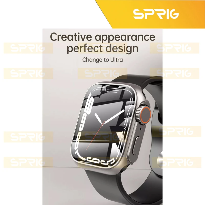 کاور اسپریگ مدل Ultra Transform مناسب برای اپل واچ Series SE 2022 Aluminum Case 44mm / SE 2021 Aluminum Case 44mm / Series 5 44mm / Series 6 44mm / SE 44mm به همراه محافظ صفحه نمایش