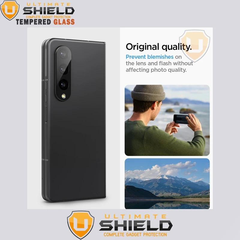 محافظ لنز دوربین آلتیمیت شیلد مدل 3D-UL مناسب برای گوشی موبایل Galaxy Z Fold 4