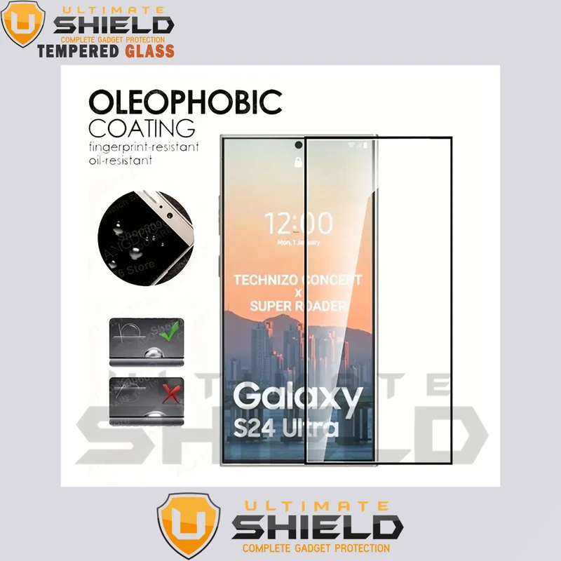 کاور آلتیمیت شیلد مدل Clear-UGL مناسب برای گوشی موبایل سامسونگ Galaxy S24 Ultra 5G به همراه محافظ صفحه نمایش گوشی