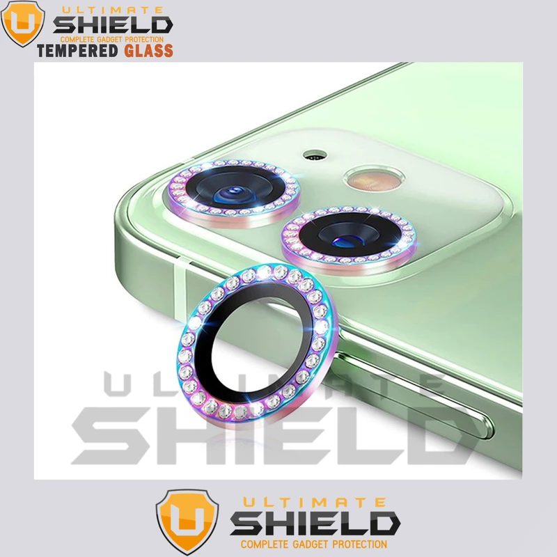 محافظ لنز دوربین آلتیمیت شیلد مدل Shiny Diamond Ring مناسب برای گوشی موبایل اپل Iphone 13