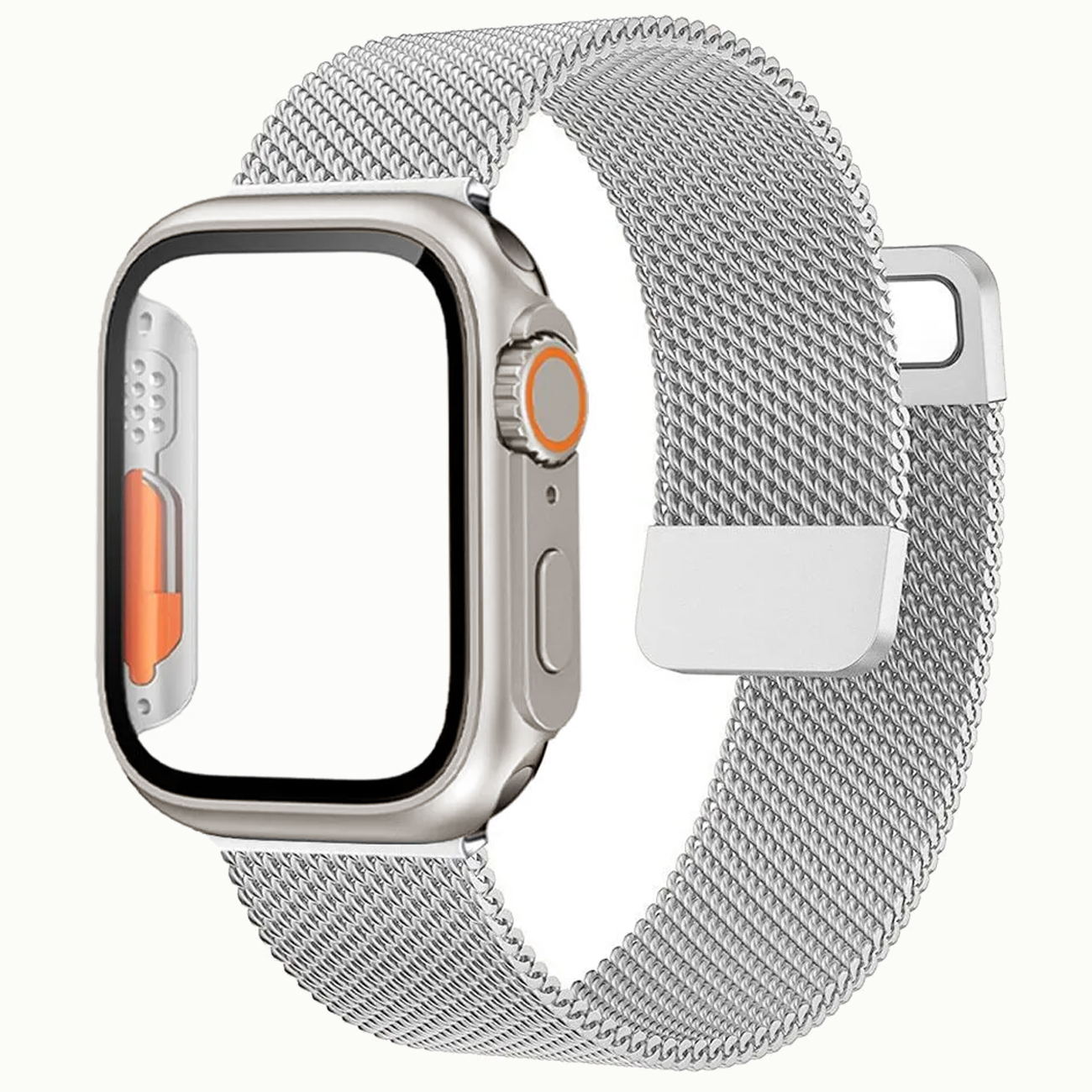 بند اسپریگ مدل Ultra Transform Milan مناسب برای اپل واچ Series 8 Aluminum 45mm / Series 7 Aluminum 45mm به همراه کاور
