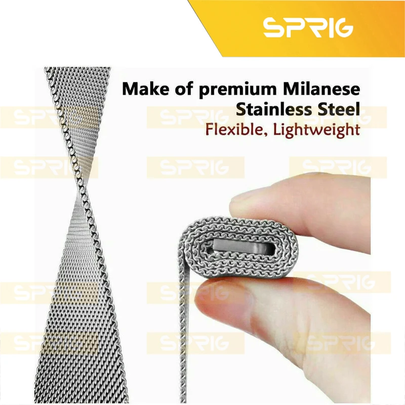 بند اسپریگ مدل Ultra Transform Milan مناسب برای اپل واچ Series 7 Aluminum 45mm / Series 8 Aluminum 45mm / Series 9 Aluminum 45mm به همراه کاور