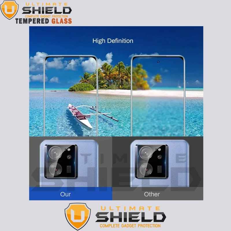 محافظ لنز دوربین آلتیمیت شیلد مدل 3D-UL مناسب برای گوشی موبایل شیائومی 13T / 13T Pro