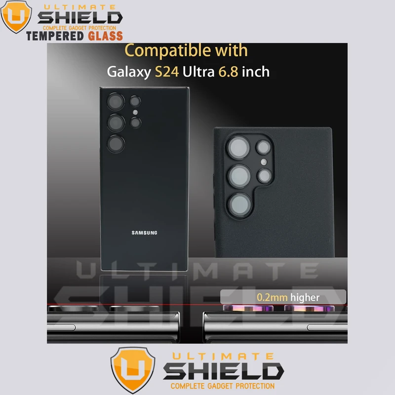 محافظ لنز دوربین آلتیمیت شیلد مدل Ring-Metal-UL مناسب برای گوشی موبایل سامسونگ Galaxy S24 Ultra