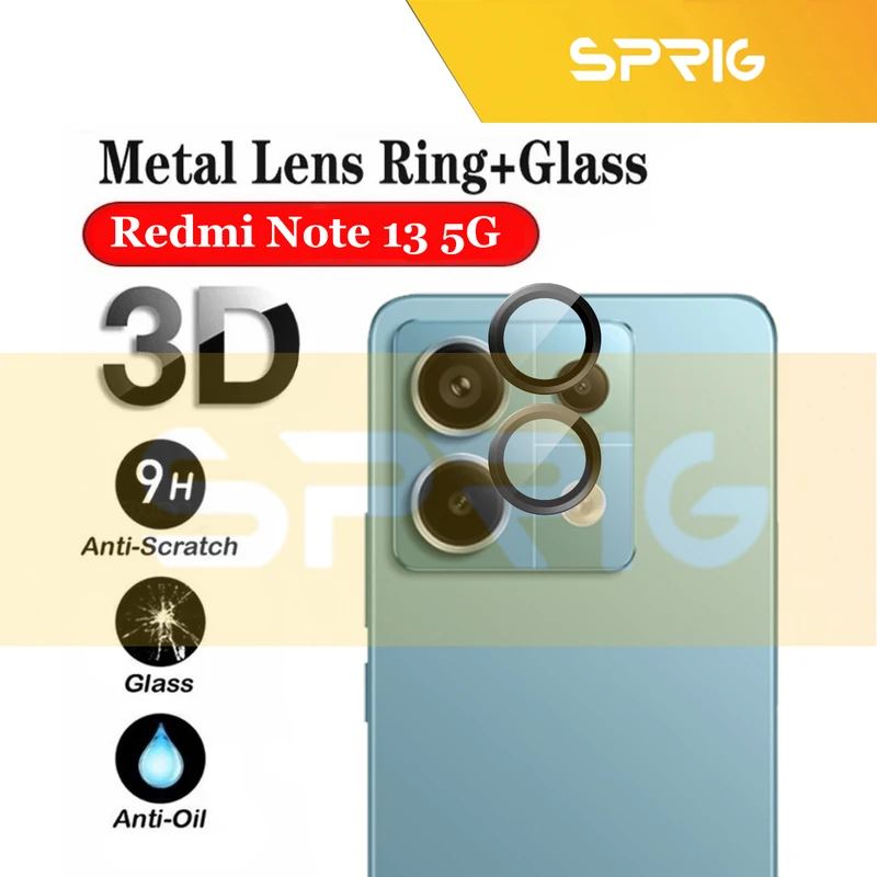 محافظ لنز دوربین اسپریگ مدل Ring Metal مناسب برای گوشی موبایل شیائومی Redmi Note 13 5G