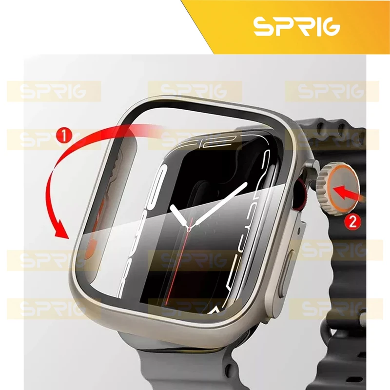 بند اسپریگ مدل Ultra Transform Milan مناسب برای اپل واچ Series SE 2022 Aluminum Case 44mm / SE 2021 Aluminum Case 44mm / Series 5 44mm / Series 6 44mm / SE 44mm به همراه کاور