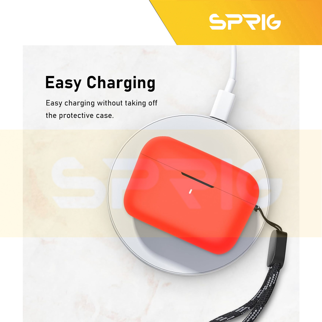 کاور اسپریگ مدل Silicon-SP مناسب برای کیس هدفون بی سیم انکر Soundcore A20i