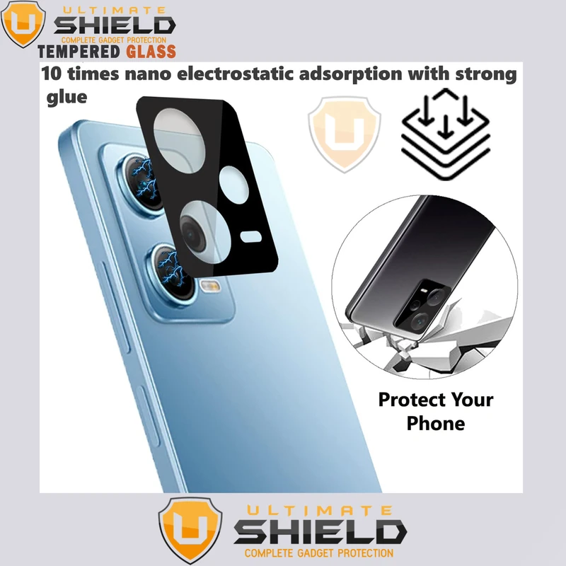محافظ لنز دوربین آلتیمیت شیلد مدل 3D-UL مناسب برای گوشی موبایل شیائومی Redmi Note 12 Pro Plus 5G