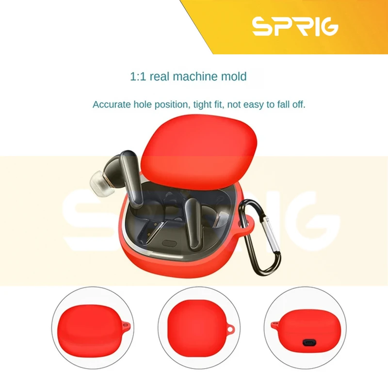 کاور اسپریگ مدل Silicon-SP مناسب برای کیس هدفون بی سیم انکر Soundcore Liberty 4