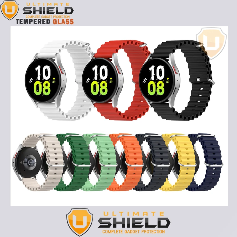 بند آلتیمیت شیلد مدل Ocean مناسب برای ساعت هوشمند سامسونگ Galaxy Watch Active 1 / Active 2 40mm / Active 2 44mm / Watch 3 41mm / Watch 4 40mm / watch 4 42mm / watch 4 44mm / watch 4 46mm