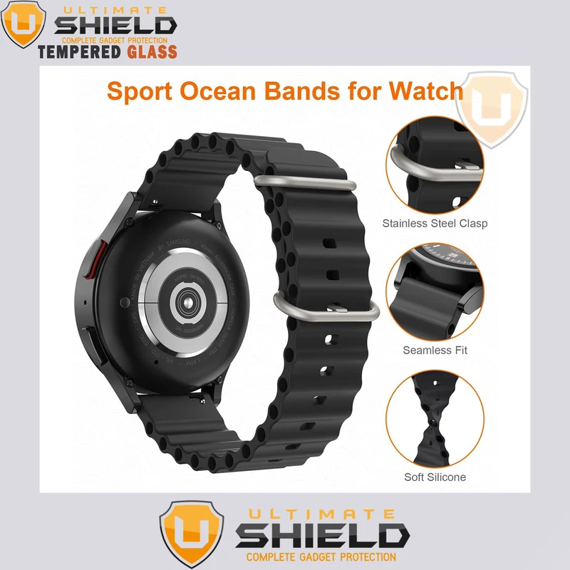 بند آلتیمیت شیلد مدل Ocean-TW-UL مناسب برای ساعت هوشمند شیائومی Mibro Lite 2 / X1 / A1