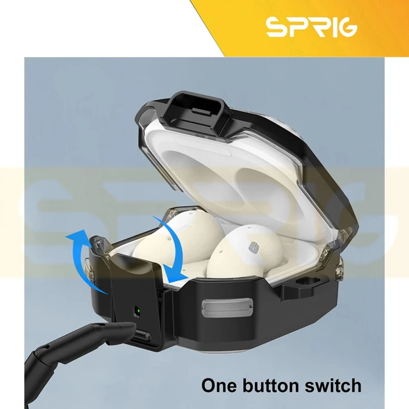 کاور اسپریگ مدل Clear Eggshell مناسب برای کیس سامسونگ Galaxy Buds FE
