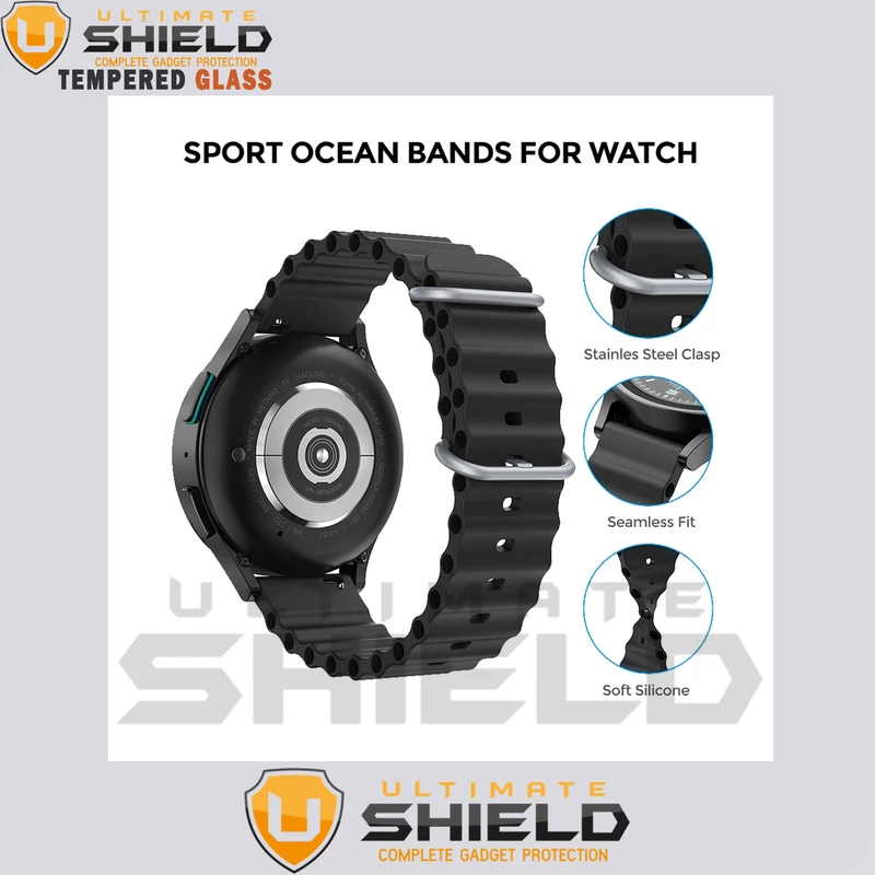 بند آلتیمیت شیلد مدل Ocean-UL مناسب برای ساعت هوشمند هپی تاچ K56 / K56 Pro / K56 Ultra
