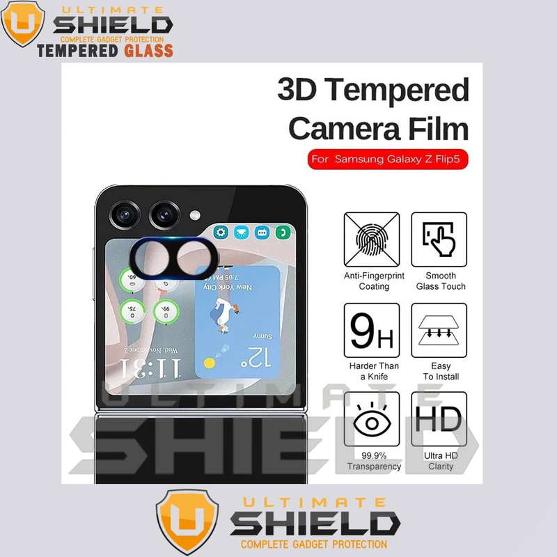 محافظ لنز دوربین آلتیمیت شیلد مدل 3D-UL مناسب برای گوشی موبایل سامسونگ Galaxy Z Flip 5