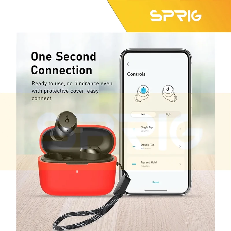 کاور اسپریگ مدل Silicon-SP مناسب برای کیس هدفون بی سیم انکر Soundcore A20i