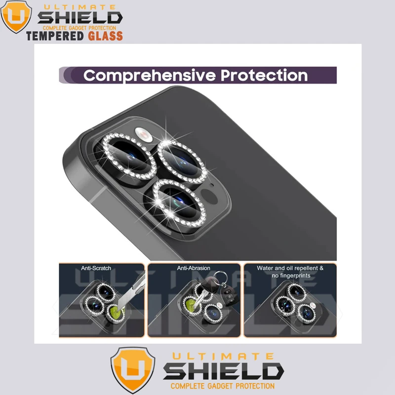 محافظ لنز دوربین آلتیمیت شیلد مدل Ring-Diamond مناسب برای گوشی موبایل اپل Iphone 11 Pro / 11 Pro Max