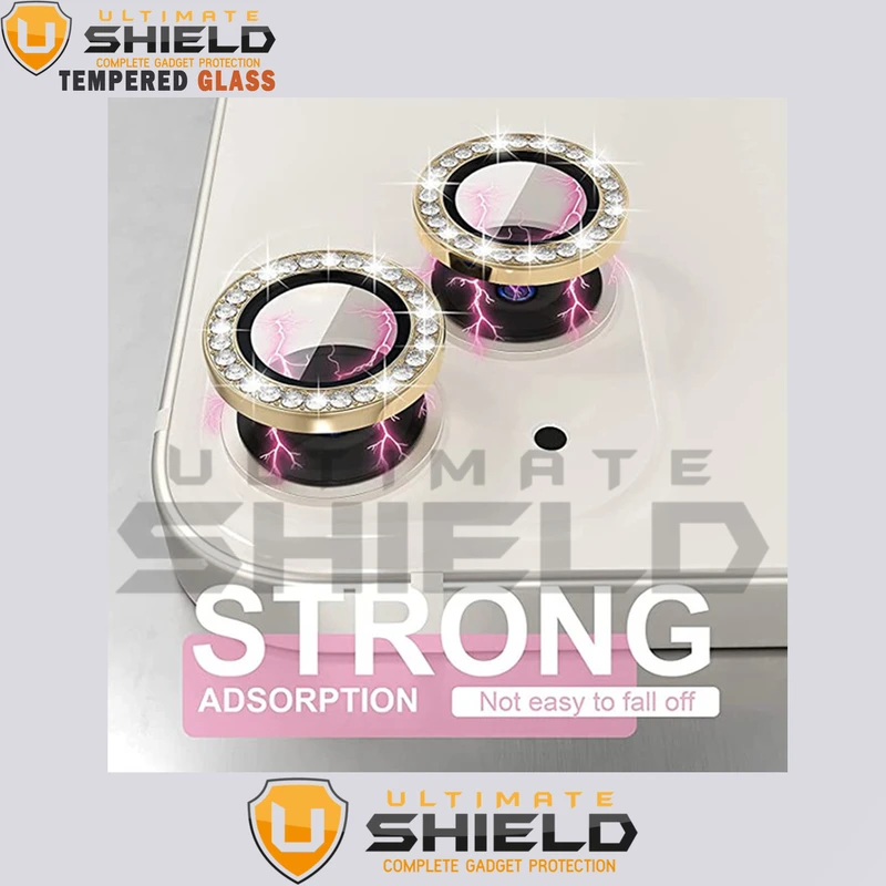 محافظ لنز دوربین آلتیمیت شیلد مدل Shiny Diamond Ring مناسب برای گوشی موبایل اپل Iphone 13