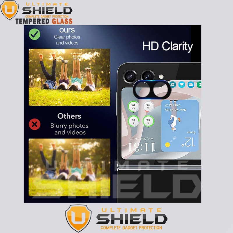 محافظ لنز دوربین آلتیمیت شیلد مدل 3D-UL مناسب برای گوشی موبایل سامسونگ Galaxy Z Flip 5