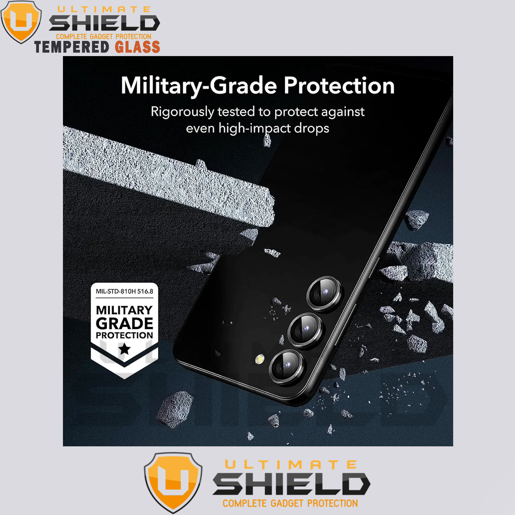 محافظ لنز دوربین رینگی آلتیمیت شیلد مدل Ring-Metal-UL مناسب برای گوشی موبایل سامسونگ Galaxy S23 Fe