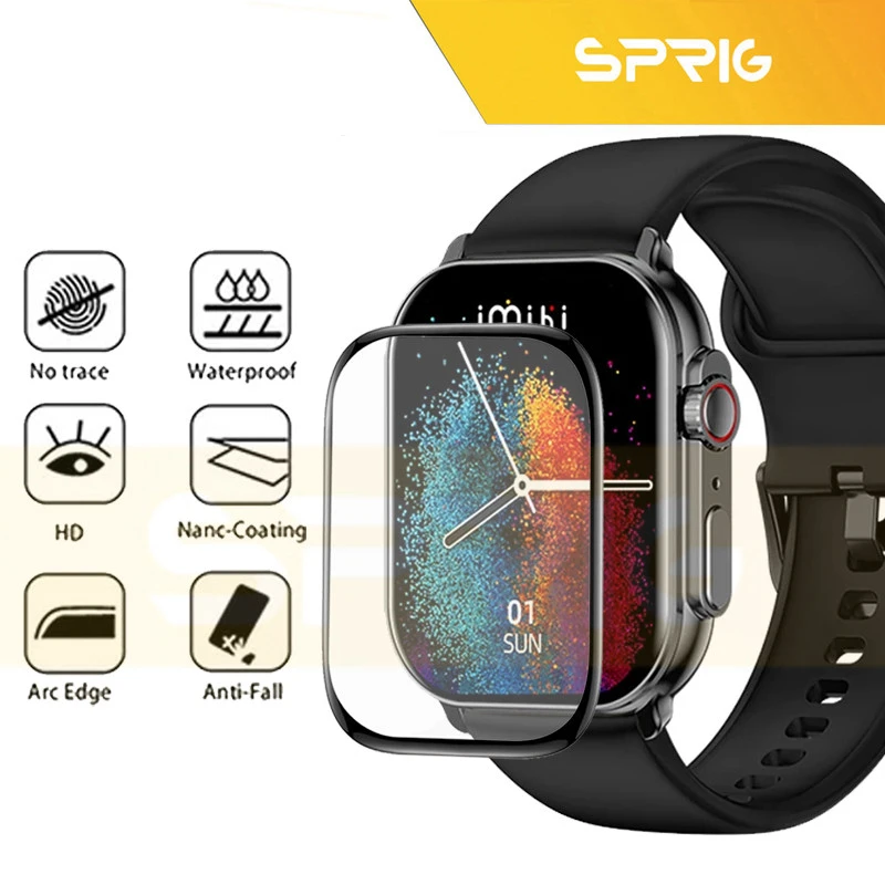 محافظ صفحه نمایش نانو اسپریگ مدل Pmma-SPG مناسب برای ساعت هوشمند ایمیکی SF1 / SF1E بسته دو عددی