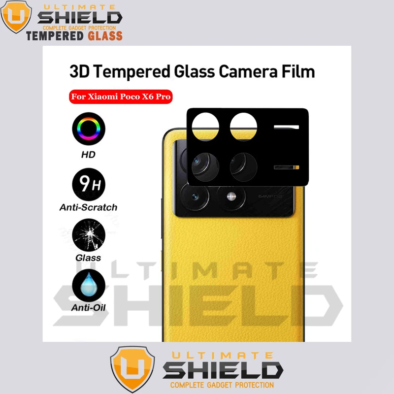 محافظ لنز دوربین آلتیمیت شیلد مدل 3D-UL مناسب برای گوشی موبایل شیائومی Poco X6 Pro
