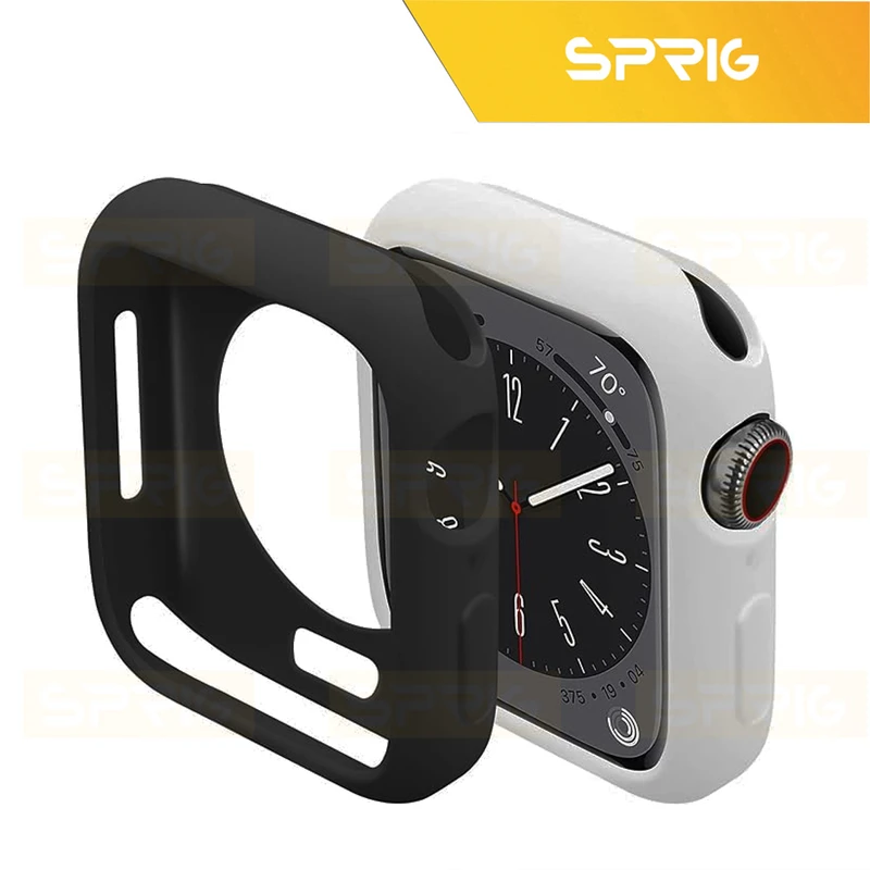 بند اسپریگ مدل Spig Protection مناسب برای اپل واچ سری 7/8/9 سایز 45 میلی متری به همراه کاور