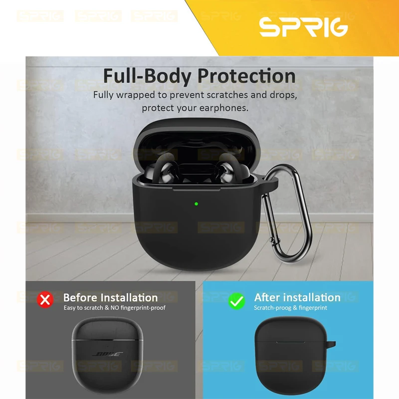 کاور اسپریگ مدل Silicon-SP مناسب برای کیس هدفون بی سیم بوز Earbuds 2