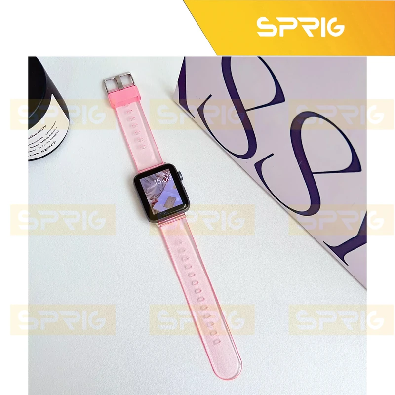 بند اسپریگ مدل Clear Silicone مناسب برای ساعت هوشمند ویرفیت HK8 Pro Max / HK9 Ultra 2