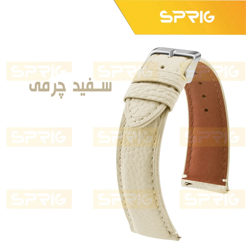 بند اسپریگ مدل Leather GIN TW مناسب برای ساعت هوشمند گلوریمی M1 Pro / GS1 Pro / Calling Watch M2