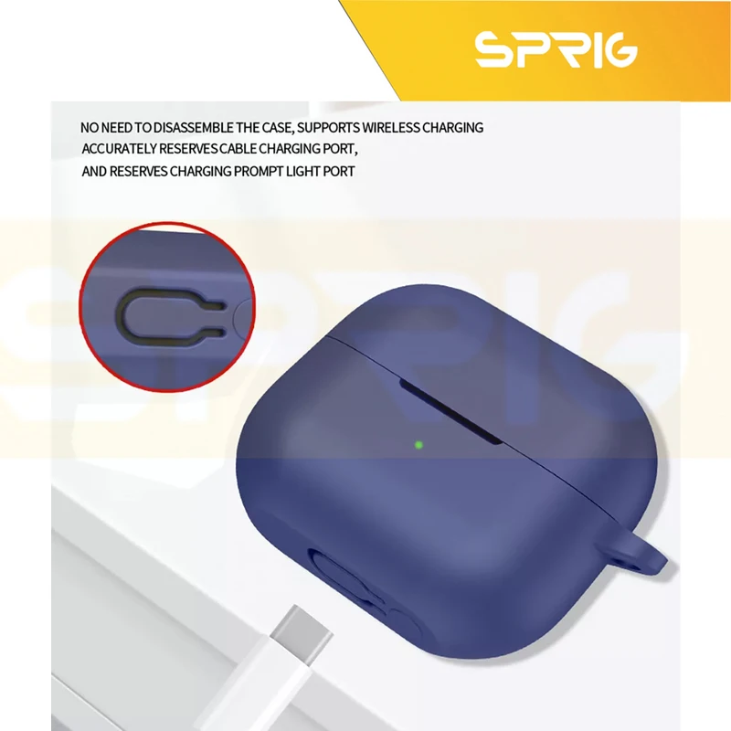 کاور اسپریگ مدل Silicon-SP مناسب برای کیس هدفون بی سیم سامسونگ Galaxy Buds 3 / 3 Pro