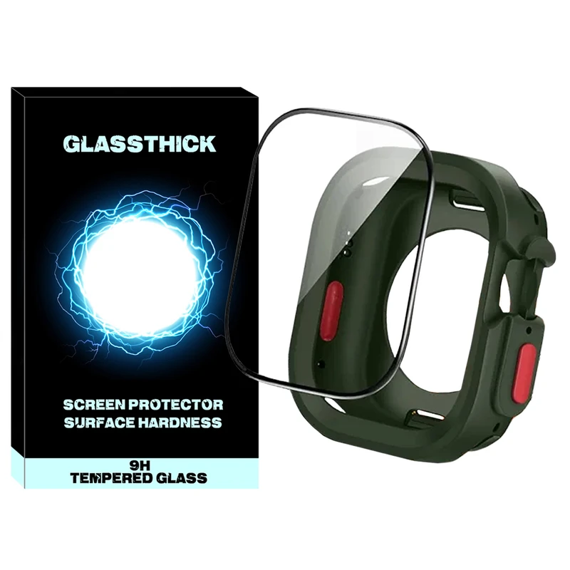 کاور گلستیک مدل SIC Armor GL مناسب برای اپل واچ Ultra / Ultra 2 49mm به همراه محافظ صفحه نمایش