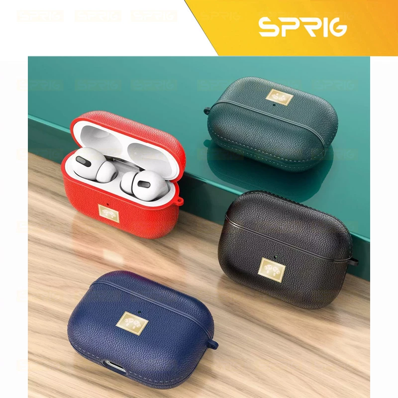 کاور اسپریگ مدل Leather EG مناسب برای کیس اپل Airpod Pro 2