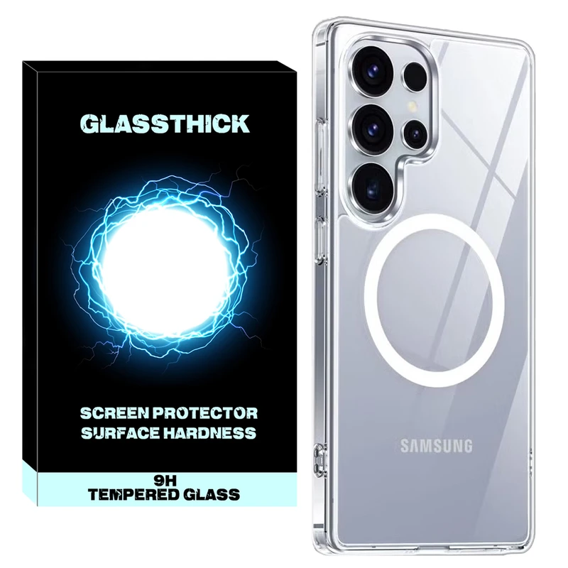 کاور گلستیک مدل Transparent Magsafe GL مناسب برای گوشی موبایل سامسونگ Galaxy S25 Ultra