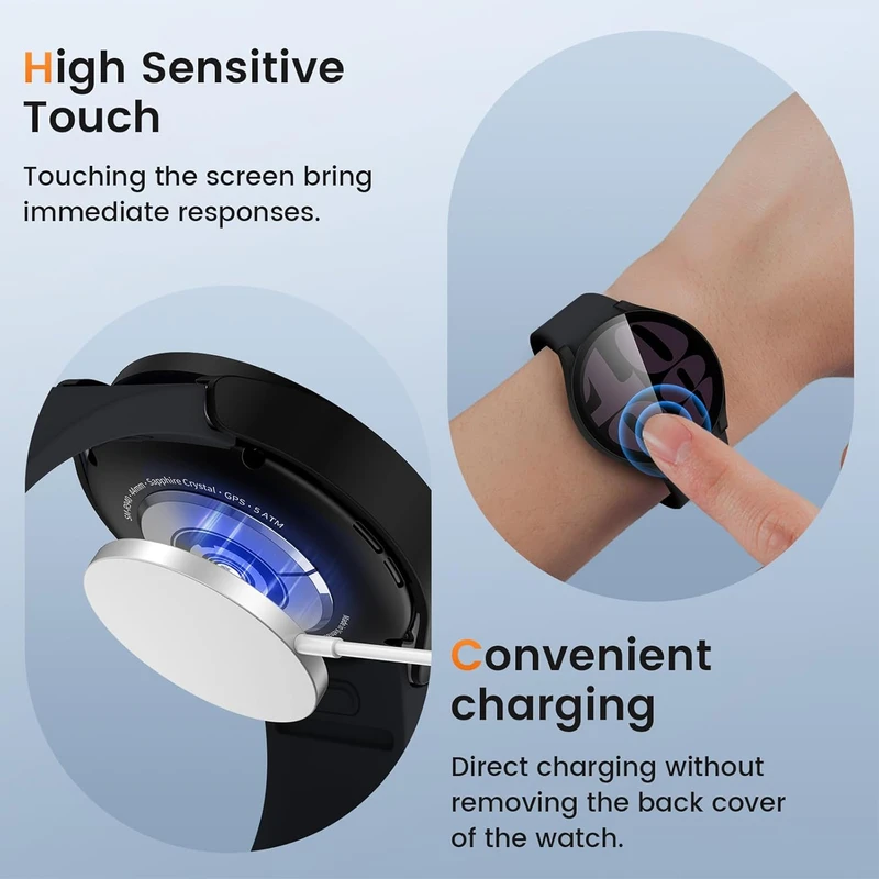کاور گلستیک مدل Privacy GL مناسب برای ساعت هوشمند سامسونگ Galaxy Watch 7 44mm