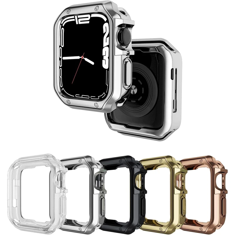 بند آلتیمیت شیلد مدل 7Lux_Cover مناسب برای اپل واچ Series 7 Aluminum 41mm / Series 8 Aluminum 41mm / Series 9 Aluminum 41mm به همراه کاور