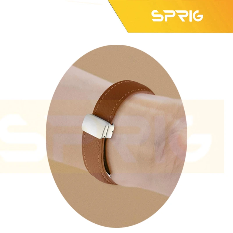 بند اسپریگ مدل Magnetic Leather TW مناسب برای ساعت هوشمند آمیزفیت GTR 47mm / GTR 3 / Stratos 3 / Pop 3S