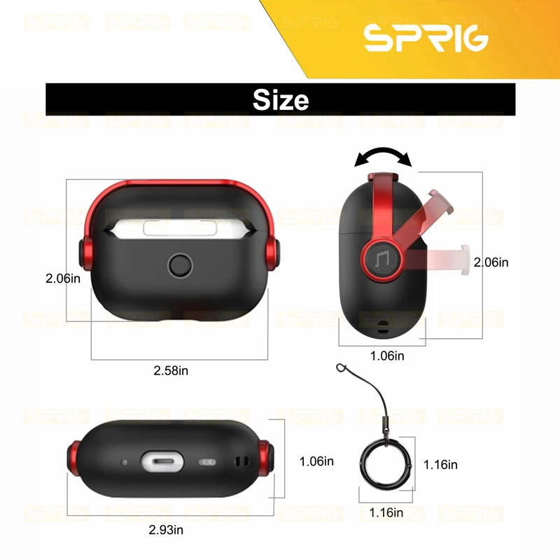 کاور اسپریگ مدل Stand Head EG مناسب برای کیس اپل Airpod Pro / Airpod Pro 2