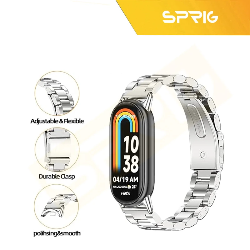 بند اسپریگ مدل 3Row مناسب برای ساعت هوشمند شیائومی Mi Band 9