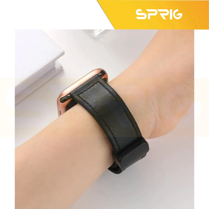 بند اسپریگ مدل SIC Magnetic Leather TW مناسب برای ساعت هوشمند گلوریمی M1 Pro / M2 Pro / GS1 Pro / GR1 / Calling Watch M2 / M2 Max
