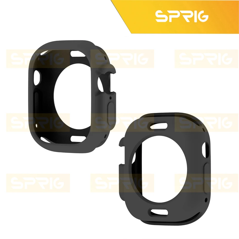 بند اسپریگ مدل Silicone Magnetic Link Protection مناسب برای اپل واچ Ultra / Ultra 2 49mm به همراه کاور