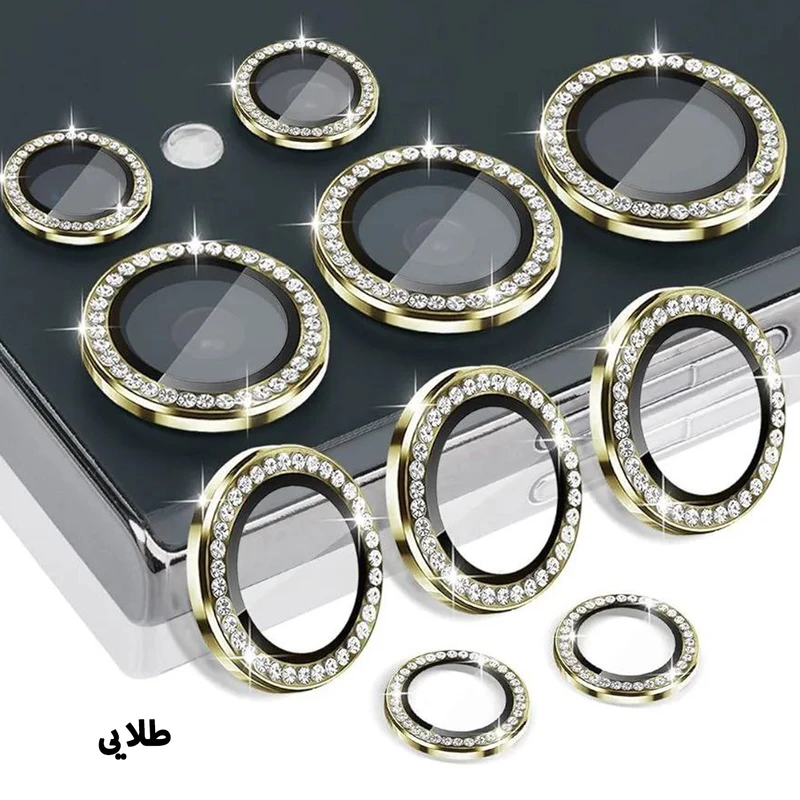 محافظ لنز دوربین ام‌گلس مدل Ring Diamond MG مناسب برای گوشی موبایل سامسونگ Galaxy S25 Ultra