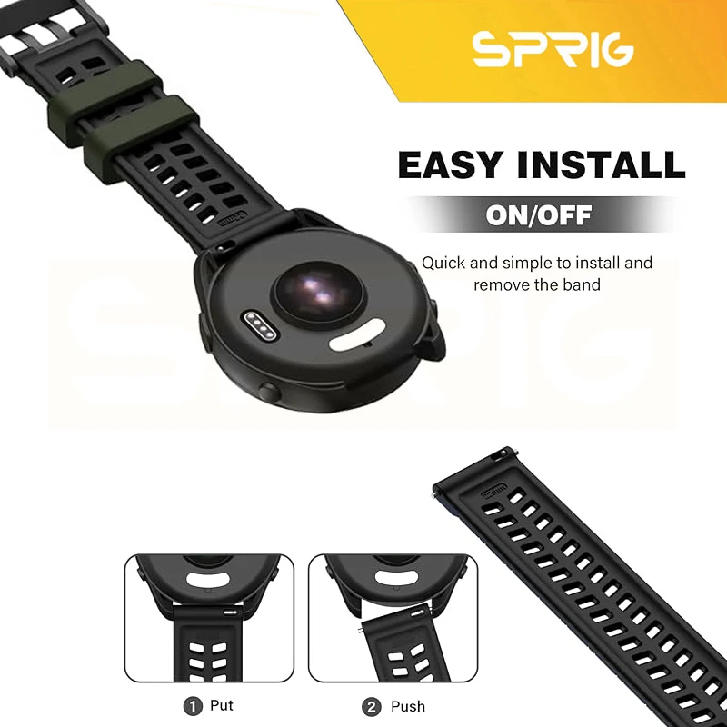 بند اسپریگ مدل Rebit Silicone مناسب برای ساعت هوشمند شیائومی S1 / S1 Active / S2 / Mi Watch XMWTCL02 / Mi Watch Color 2 / Mi Watch Color