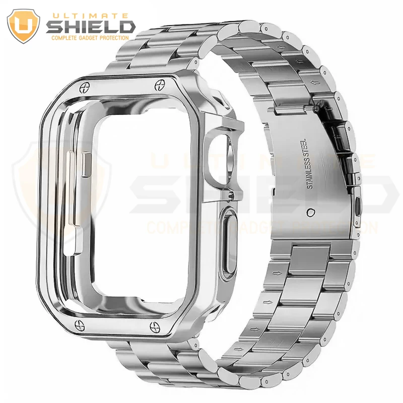 بند آلتیمیت شیلد مدل 3BLX مناسب برای اپل واچ Series SE 2022 Aluminum Case 40mm / SE 2021 Aluminum Case 40mm / Series 5 40mm / Series 6 40mm / Series 4 40mm به همراه کاور